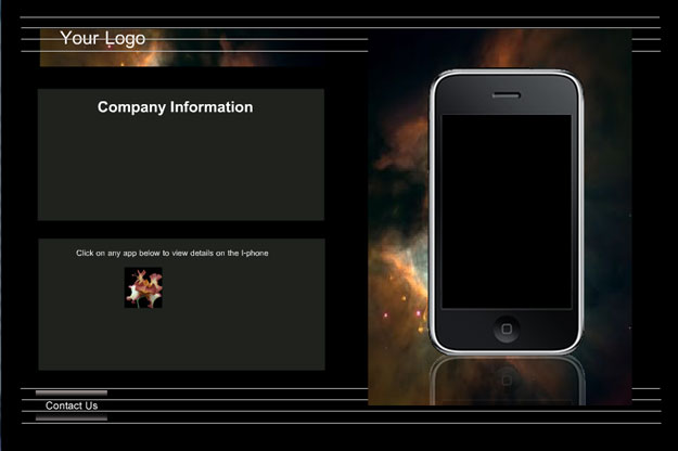 Template created for cell phone site.